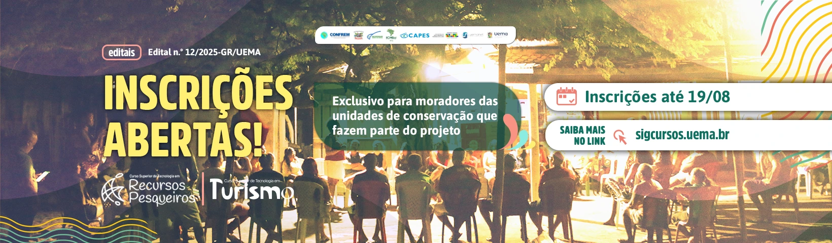 Recursos Pesqueiros e Turismo – Inscrições (Banner Slideshow)